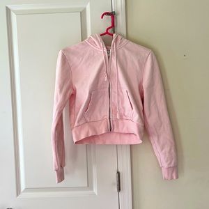 Brandy Melville John Galt Pink Crystal Hoodie